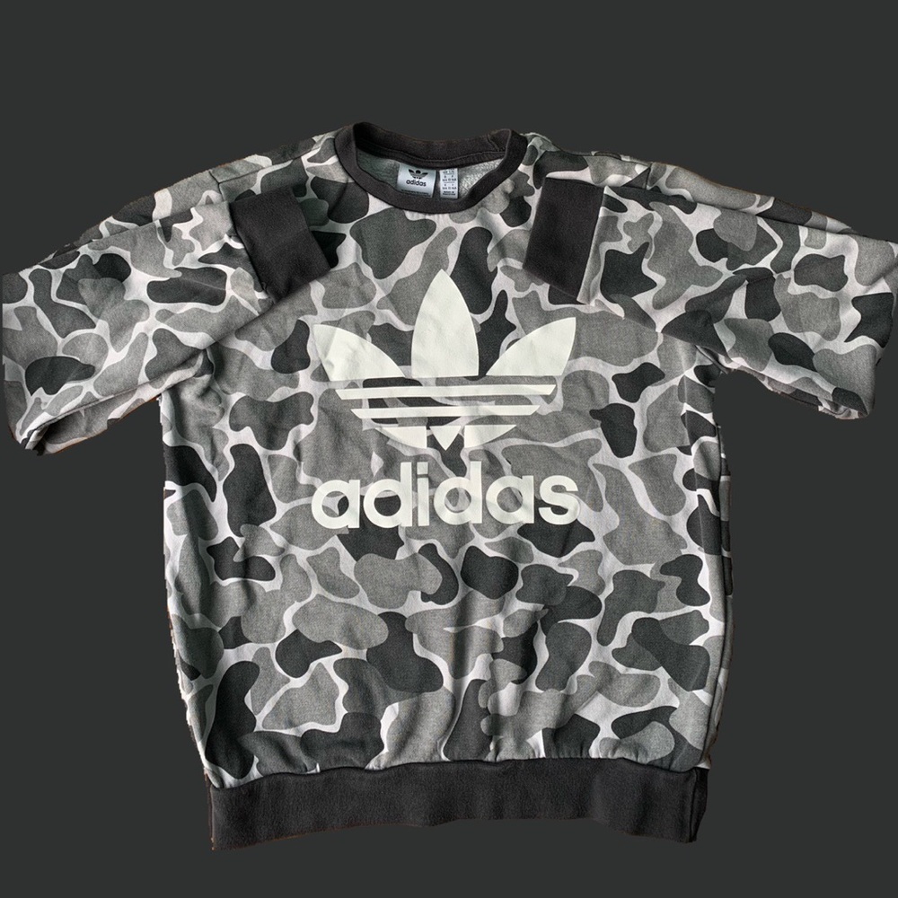 Very sick grey camo Adidas crewneck.